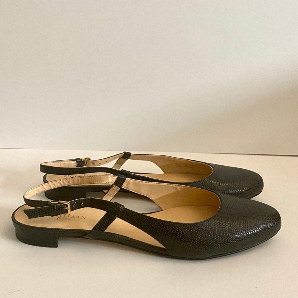 Cole Haan Snake Navy Flats